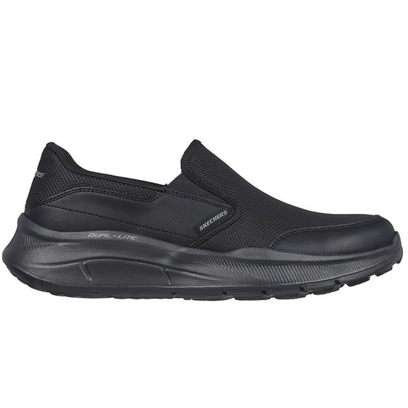 NIB Skechers Mens Relaxed Fit Equalizer 5.0 Persistable Slip On Black Shoes 9.5 - Picture 5 of 9